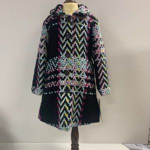 Widgeon Girls' Button-UP CAR Coat 3732 Multi Color